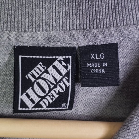 Home Depot Men's XL Gray Knit Employee Polo Shirt, Home Services XLG Cotton - Picture 5 of 6